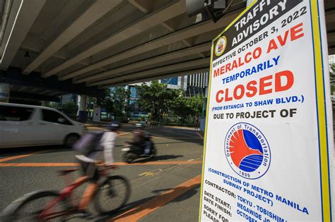 meralco avenue map|Meralco Avenue closed 5 years for subway project.